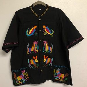 mexican embroidered shirt